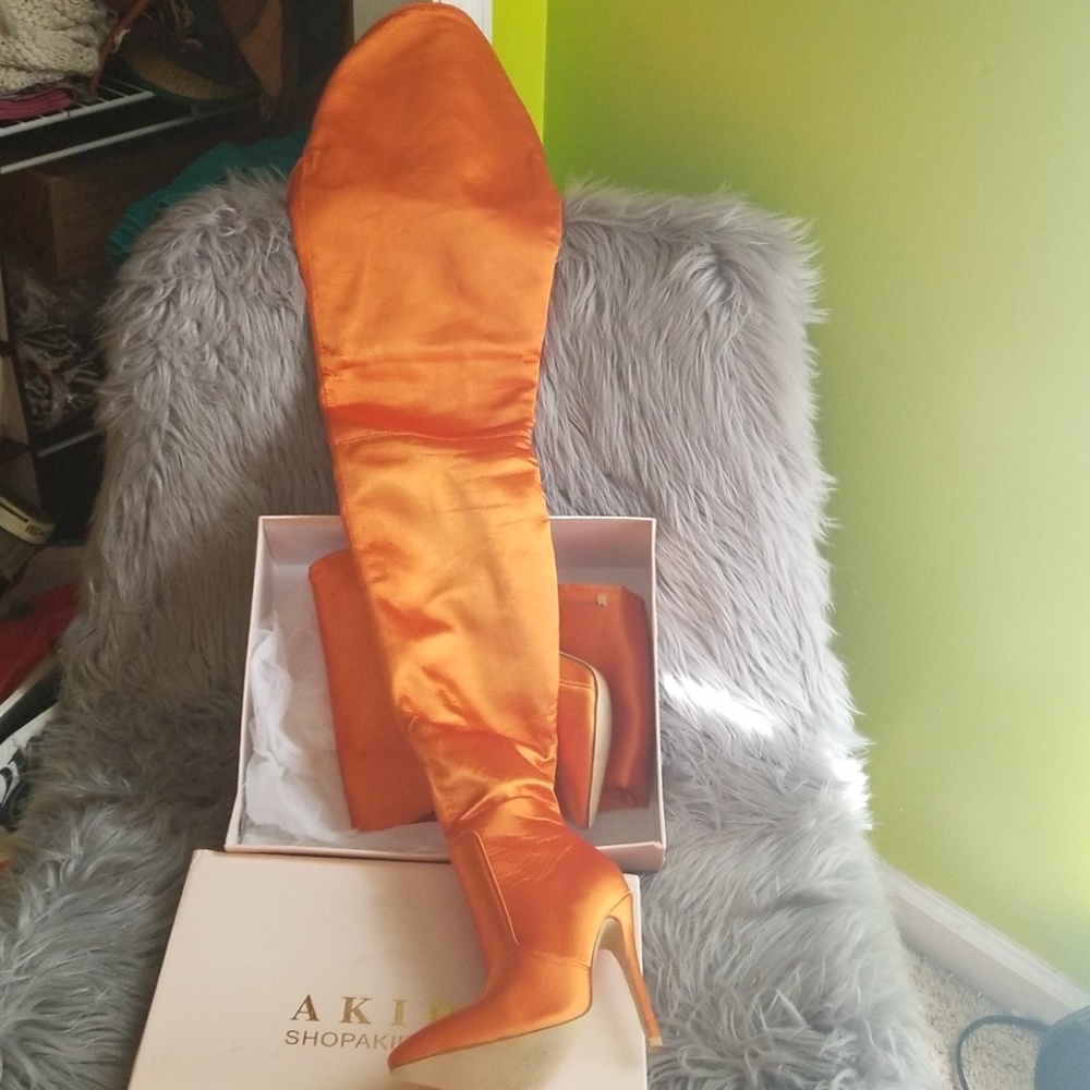 Akira You thigh high boots